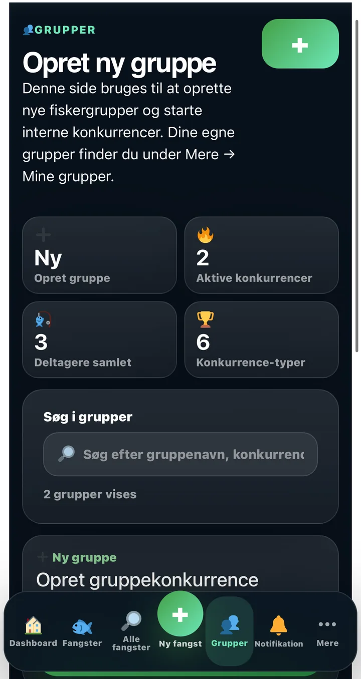 Grupper i Fangstportalen