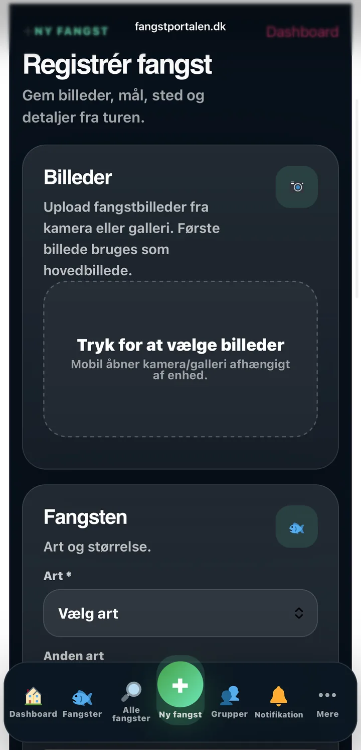 Registrér fangst i Fangstportalen